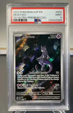 2023 Pokemon Mewtwo 052 Promo 151 Ultra Premium Collection- PSA 9 - Image 1
