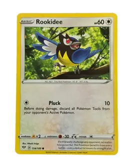 New: 2020 Pokemon TCG Rookidee Darkness Ablaze 154 Regular Common - Image 1