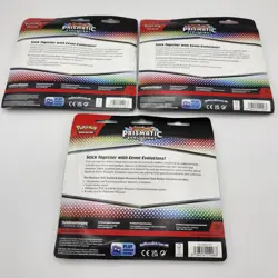 (Set of 3) Pokemon TCG Prismatic Evolutions Tech Sticker Collection New Sealed - Image 5