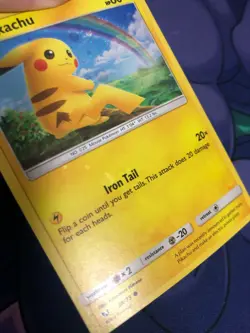 Pokemon Pikachu Swirl 28/73 Shining Legends Canada EXCLUSIVE Holo bleed Promo NM - Image 4