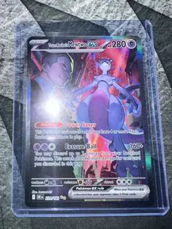 Pokemon TCG Team Rockets Mewtwo EX Special Illustration Destined Rivals - Image 1