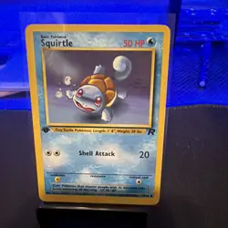 Squirtle 68/82 Team Rocket 1st Edition Common - English Vintage Pokemon - Image 1