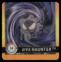 Pokemon Artbox Action Flipz 1999 Nintendo #14 #92 GASTLY #93 HAUNTE - Image 1