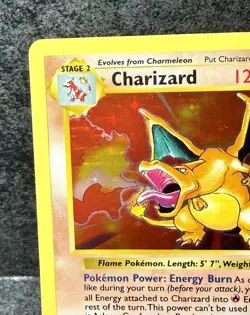 Charizard 004/102 Base Set Shadowless Unlimited Holo Rare 120 HP Pokemon Card - Image 4