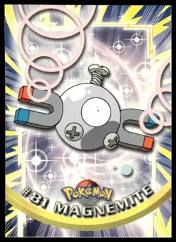Topps Pokemon Magnemite #81 TV Animation Edition Non Holo Blue Logo 2000 NM - Image 1
