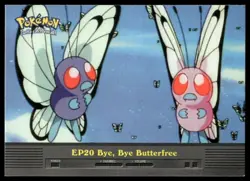 Topps Pokemon Bye Bye Butterfree EP20 TV Animation Edition Blue Label 2000 NM - Image 1