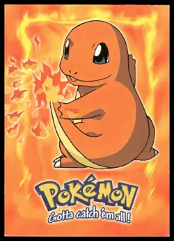 Topps Pokemon Charmander #04 E4/12 1999 The First Movie Black Logo LP - Image 1