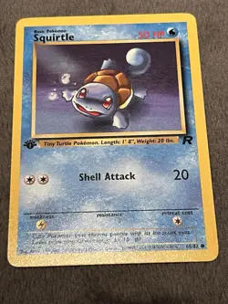 SQUIRTLE 68/82 1ST EDITION TEAM ROCKET POKEMON TCG - Image 1