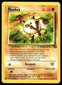 Pokemon Jungle Mankey #55/64 NM - Exact Card Shown - PNF - Image 1