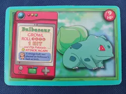 Bulbasaur Growl Vine Whip Jr Adventure Game Card Pokemon Nintendo 1999 NM - Image 1