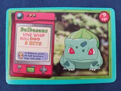 Bulbasaur Growl Vine Whip Jr Adventure Game Card Pokemon Nintendo 1999 NM - Image 2