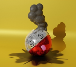 pokemon Laser Engraved 9 Pocket Red Voltrob Double Side (Made To Order) - Image 2