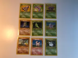 9 vintage pokemon card bundle - Most in good condition - Image 1