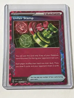 Unfair Stamp 165 Pokemon Twilight Masquerade 2024 Near Mint Ace Spec Rare Holo - Image 1