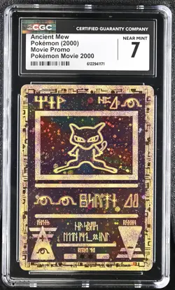 CGC 7 Ancient Mew 2000 Movie Promo Reverse Holo Pokemon Card - Image 1