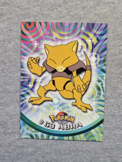 Abra #63 Pokemon Topps TV Animation Edition Blue Logo - Image 1