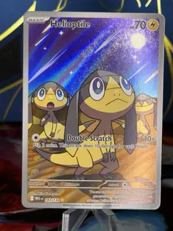 Pokemon TCG Helioptile Me01: Mega Evolution 143/132 Illustration Rare Holo - Image 1