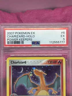 2007 Pokemon EX Power Keepers Charizard Holo 6/108 - PSA 5 Near Mint / Mint - Image 3