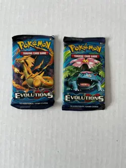Pokemon XY Evolutions Booster Packs Lot Of 2 - Image 2