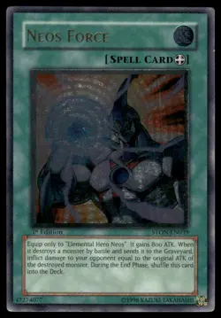 YuGiOh Strike of Neos Neos Force (UTR) #STON-EN039 NM - Exact Card Shown - Image 1