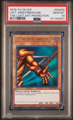 Left Arm of the Forbidden One 2018 Yu-Gi-Oh! #EN005 PSA 10 - Image 1