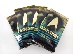 1996 Star Trek The Card Game CCG Factory Sealed Booster Pack 15 Game Cards x5 - Image 1