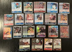 ONE PIECE ENGLISH TCG: RED BLUE ACE CORE DECK 52 CARD NEAR MINT - Image 1
