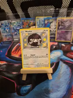 Pokemon Card Wooloo SV103/SV122 Shining Fates Shiny Vault Holo Rare NM - Image 2