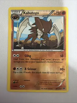 Pokemon TCG Kabutops Fates Collide 39/124 Reverse Holo Card - Image 1