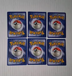 Pokemon Card Base Set Energy X6 Card Lot Original WOTC MP - Image 2