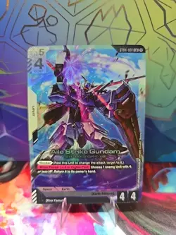 Aile Strike Gundam LR ST04-001 Seed Strike Gundam Card Game Near Mint TCG CCG - Image 1