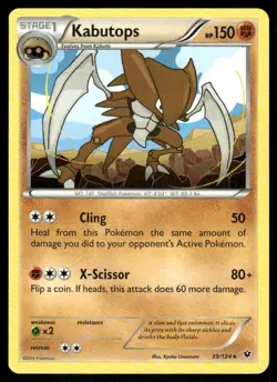 Kabutops 39/124 XY Fates Collide Pokemon TCG trading card - Image 1