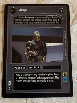 Decipher Star Wars CCG Dagobah DENGAR Card NM - Image 1