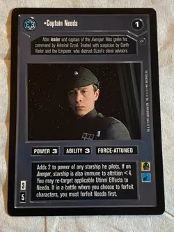 Decipher Star Wars CCG Dagobah CAPTAIN NEEDA Card LP - Image 1