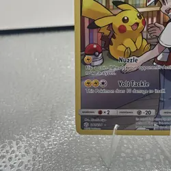 Pikachu Secret Rare Full Art Holo Card- 2019 Cosmic Eclipse 241/236 - Read - Image 5
