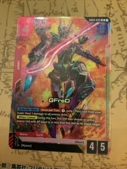 GFreD LR GD03-035 Steel Requiem Gundam TCG English Card Game - Image 1