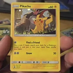 Pikachu SM234 Sun & Moon Holo Black Star Promo Pokemon - Image 1