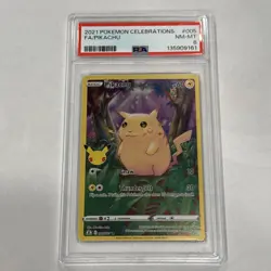 2021 POKEMON CELEBRATIONS #005 FULL ART/PIKACHU PSA 8 - Image 1