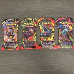 SEALED Pokemon TCG Sleeved Booster Pack Art Set [4] Phantasmal Flames - Image 1
