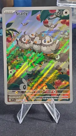 Pokemon TCG - Starly (Scarlett & Violet Base Set) 221/198 (Illustration Rare) - Image 1