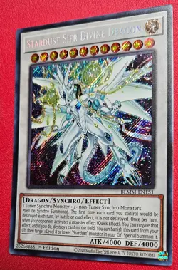 1x Yu-Gi-Oh! Stardust Sifr Divine Dragon - BLMM-EN151 - Secret Rare - 1st Ed -NM - Image 1