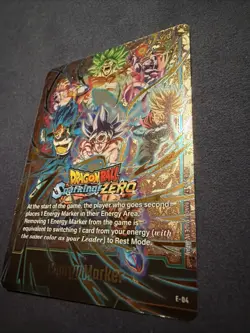 Dragon Ball Sparking! Zero Energy Marker Card E-04 Fusion World Goku Broly Jiren - Image 3