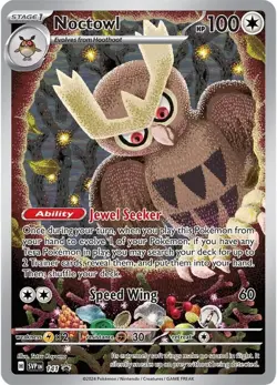 Pokemon TCG Noctowl 141 Sv: Scarlet & Violet Promo Cards Holo - Image 1