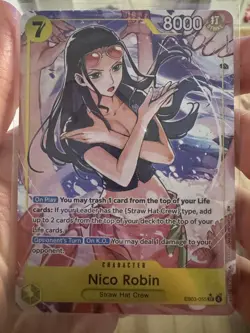Nico Robin EB03-055 SR Parallel Alt Art One Piece Card Game - Image 1
