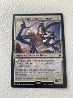 Ulamog, the Ceaseless Hunger Battle for Zendikar Regular Near Mint Mtg Card - Image 1