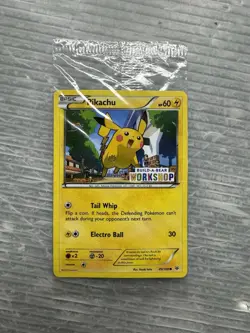 POKEMON Build-a-Bear Pikachu Promo Trading Card TCG SEALED NEW - Image 1