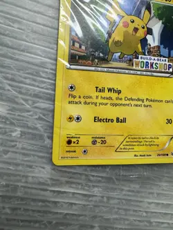 POKEMON Build-a-Bear Pikachu Promo Trading Card TCG SEALED NEW - Image 2