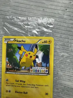 POKEMON Build-a-Bear Pikachu Promo Trading Card TCG SEALED NEW - Image 4