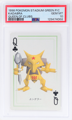 1998 Pokemon Stadium Green Version Playing Cards Japanese Kadabra PSA 10 - Image 1