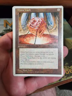 4th Edition MTG 1 Mana Vault Magic - Image 1